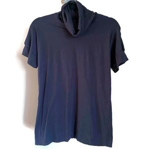 Theory | Women’s Short Sleeve Turtleneck in Black